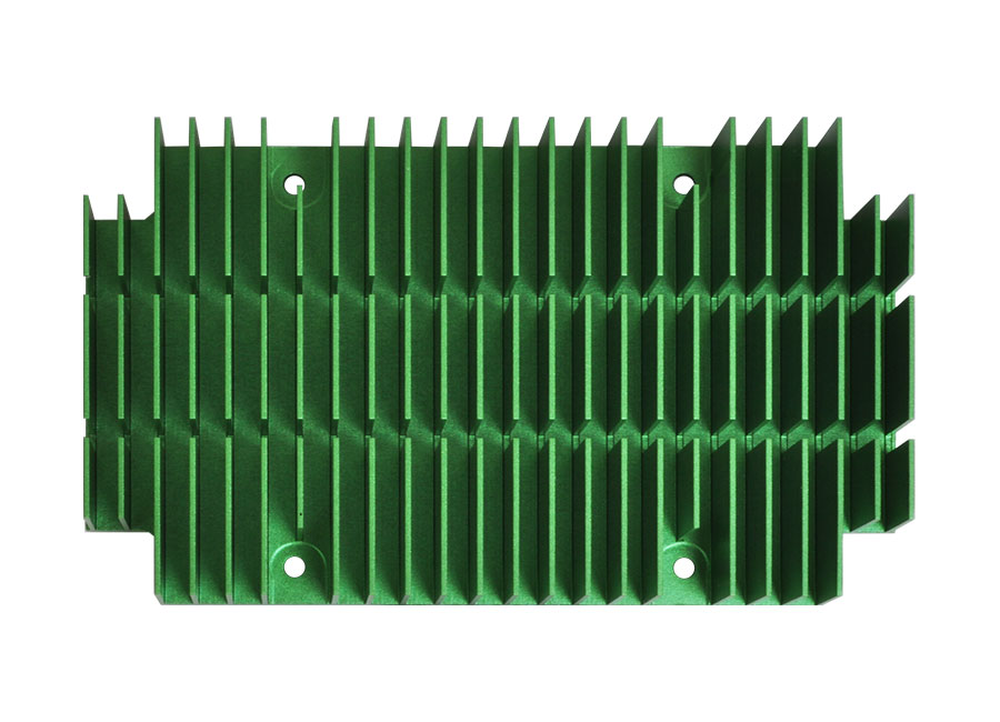 Disipador de calor de aleación de aluminio raspado de mecanizado CNC