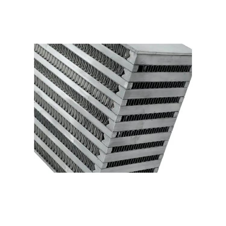 Núcleo del intercambiador de calor de aletas de barra de placa de aluminio OEM