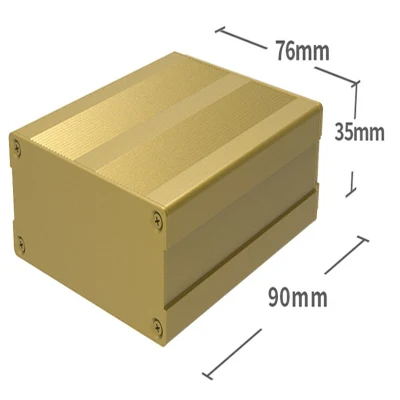 Caja de chasis de amplificador electrónico de aleación de aluminio