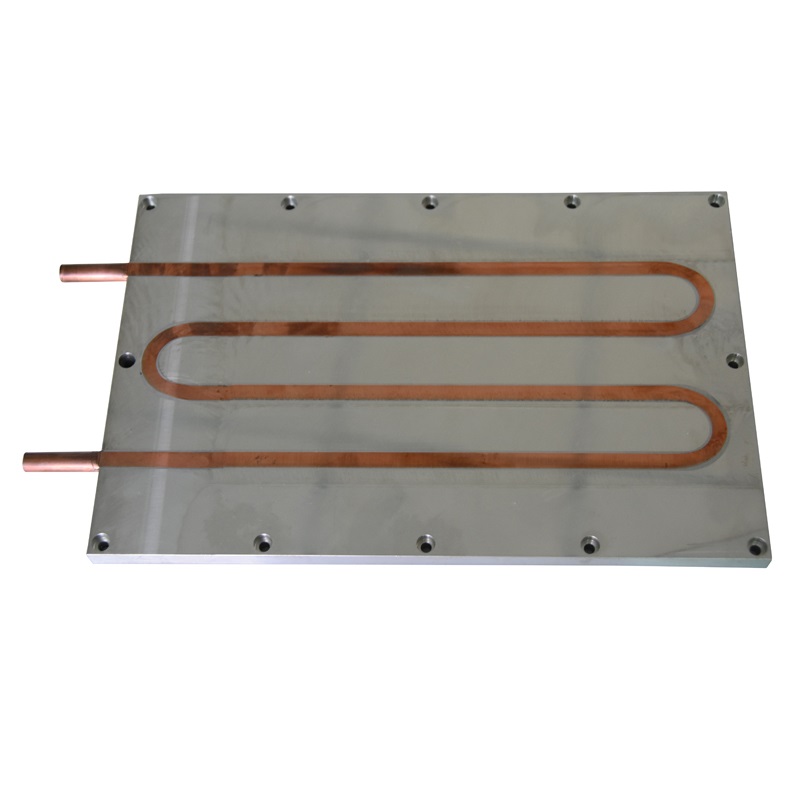 Placa de refrigeración por agua de tubo de cobre y aluminio